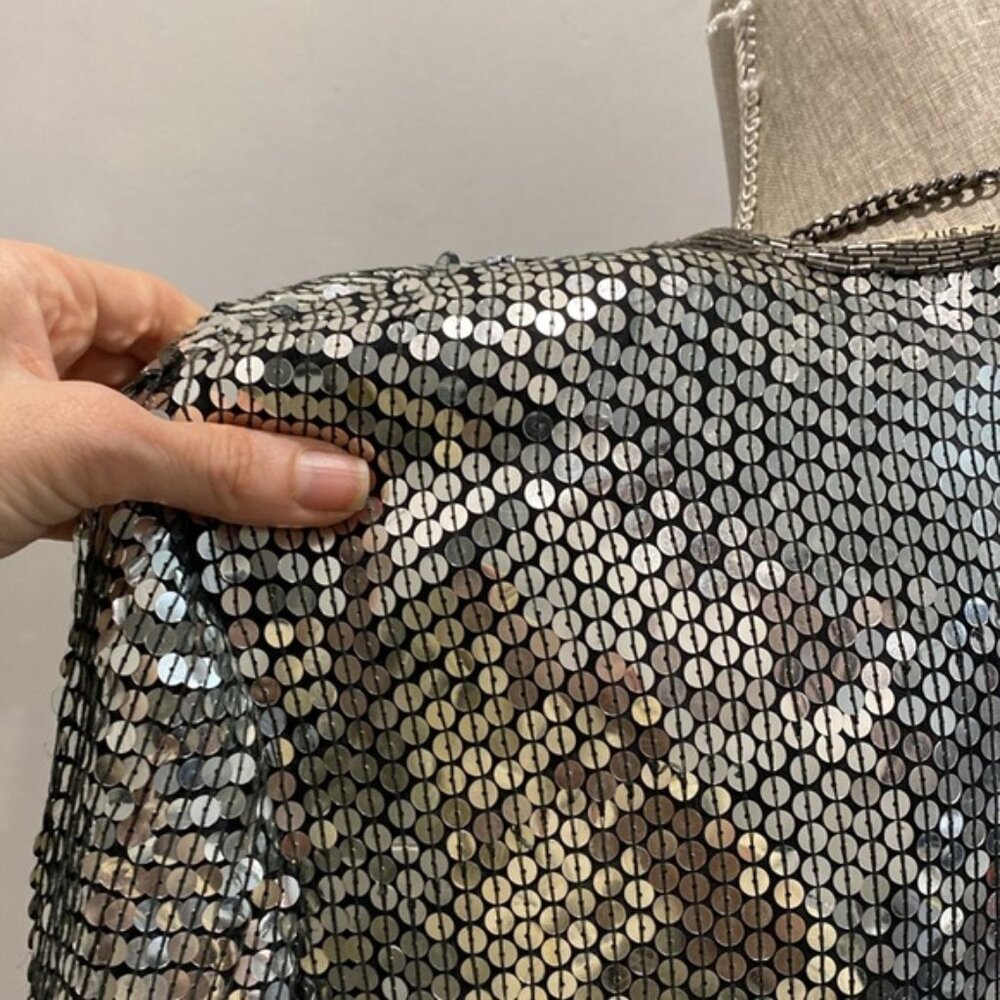 Vintage Sequin Jacket Size Large - image 7